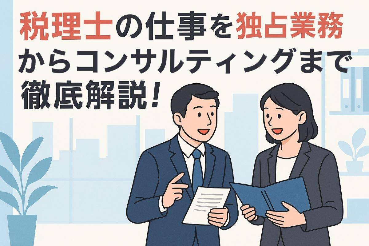 税理士の仕事を独占業務からコンサルティングまで徹底解説！
