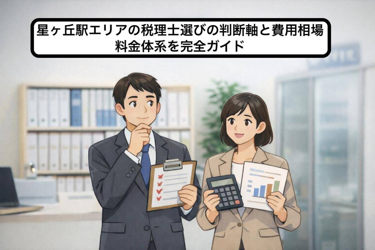 星ヶ丘駅エリアの税理士選びの判断軸と費用相場・料金体系を完全ガイド