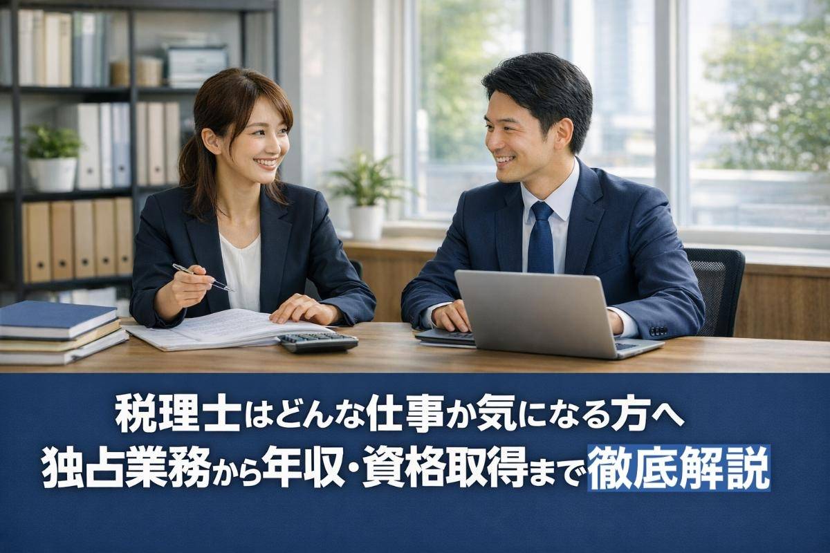 税理士はどんな仕事か気になる方へ独占業務から年収・資格取得まで徹底解説