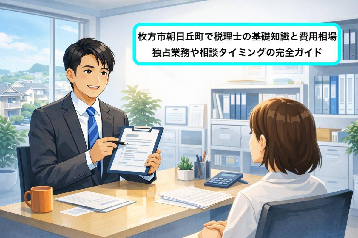 枚方市朝日丘町で税理士の基礎知識と費用相場｜独占業務や相談タイミングの完全ガイド