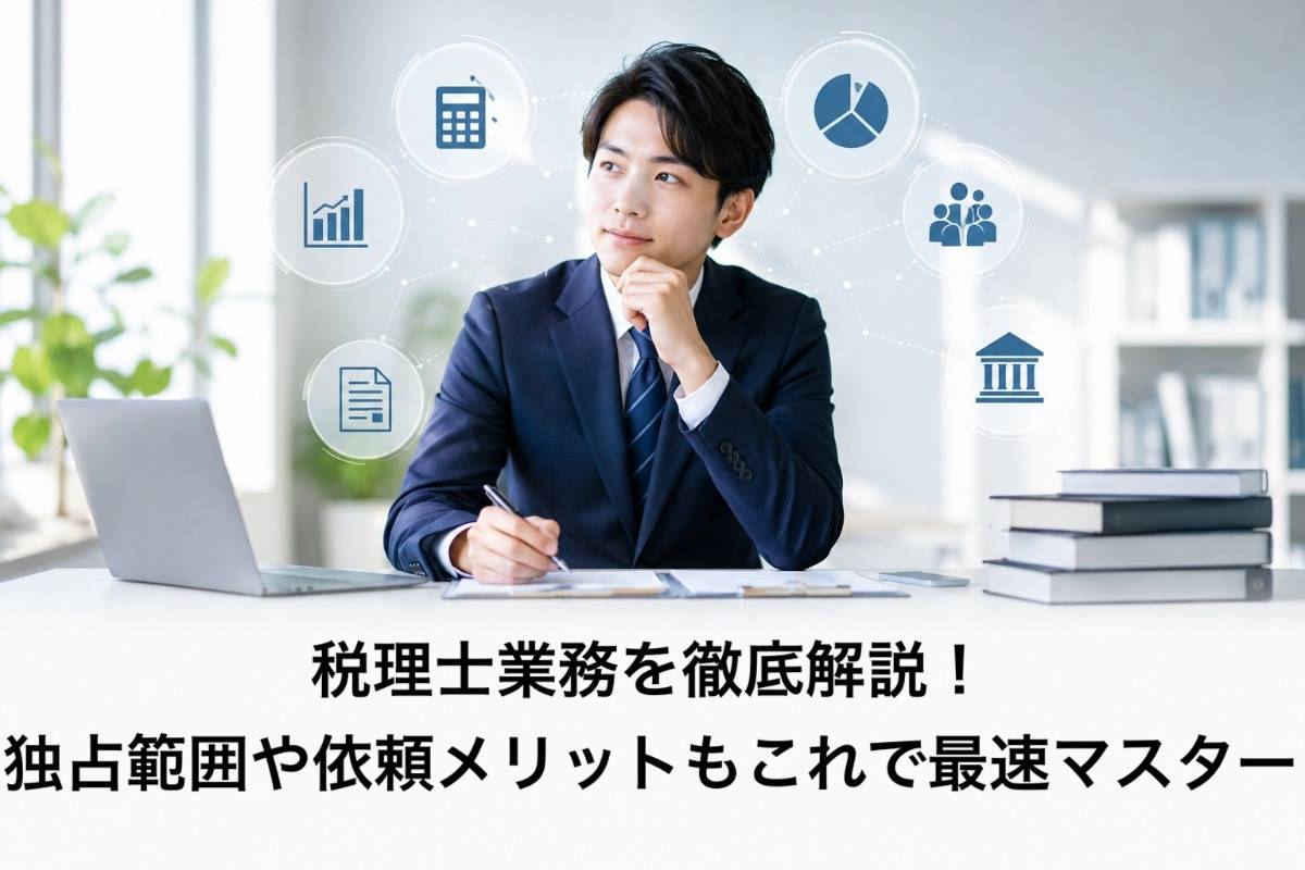 税理士業務を徹底解説！独占範囲や依頼メリットもこれで最速マスター